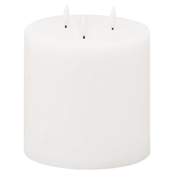 Luxe Collection Natural Glow 6x6 LED White Candle - £44.95 - Gifts & Accessories > Candles > Black Friday Candles and Holders 