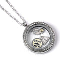 Harry Potter Silver Plated Charm Locket Necklace - Officially licensed merchandise.