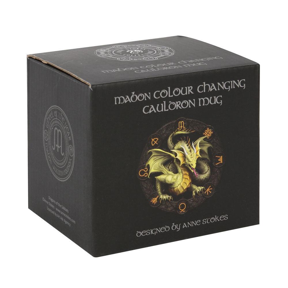 Mabon Colour Changing Cauldron Mug by Anne Stokes-Mugs Cups