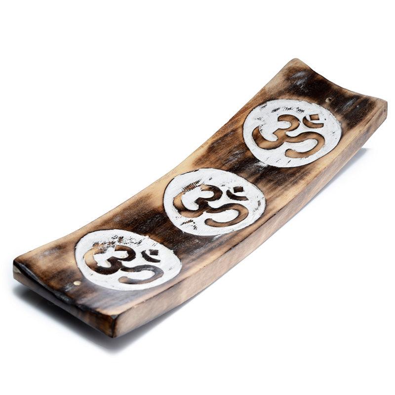 Mango Wood Ash Catcher Om Design Inlay - £8.99 - 