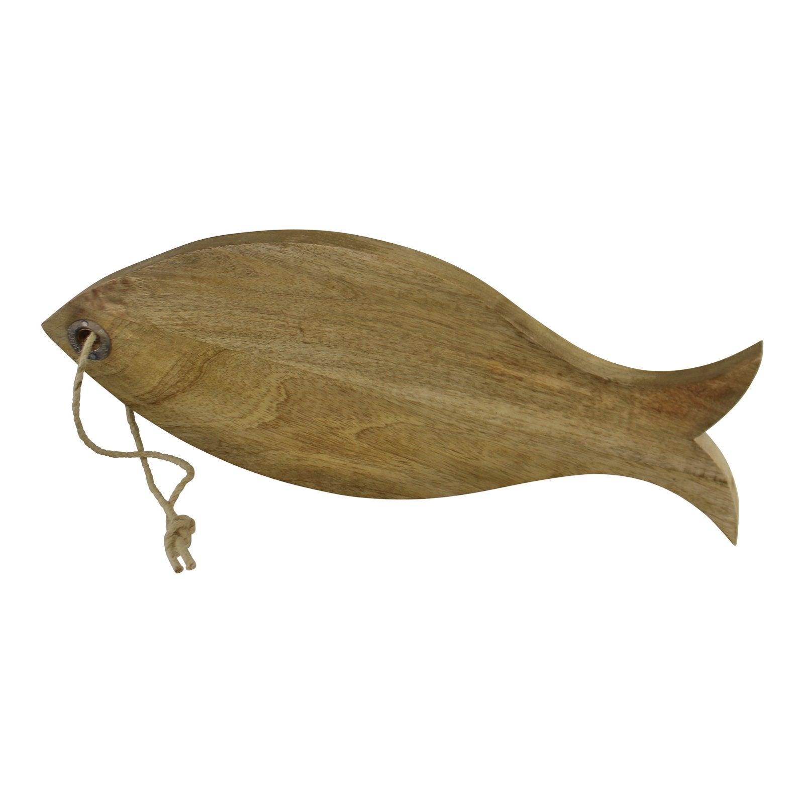 Mango Wood Chopping Board, Fish Design - £24.99 - Trays & Chopping Boards 