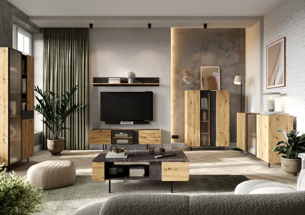 Marmo MR-03 TV Cabinet 164cm-Living Room TV Cabinet