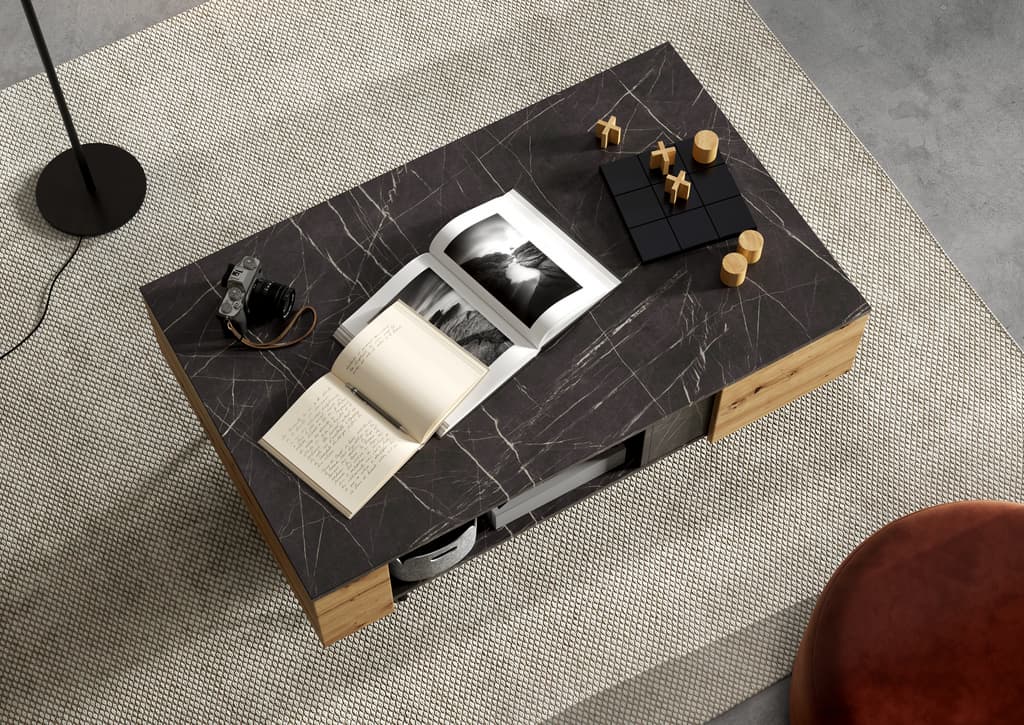 Marmo MR-07 Coffee Table 115cm-Living Coffee Table