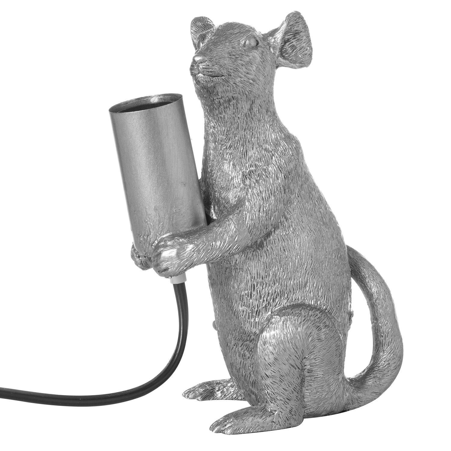 Marvin The Mouse Silver Table Lamp - £54.95 - Lighting > Table Lamps > Lighting 