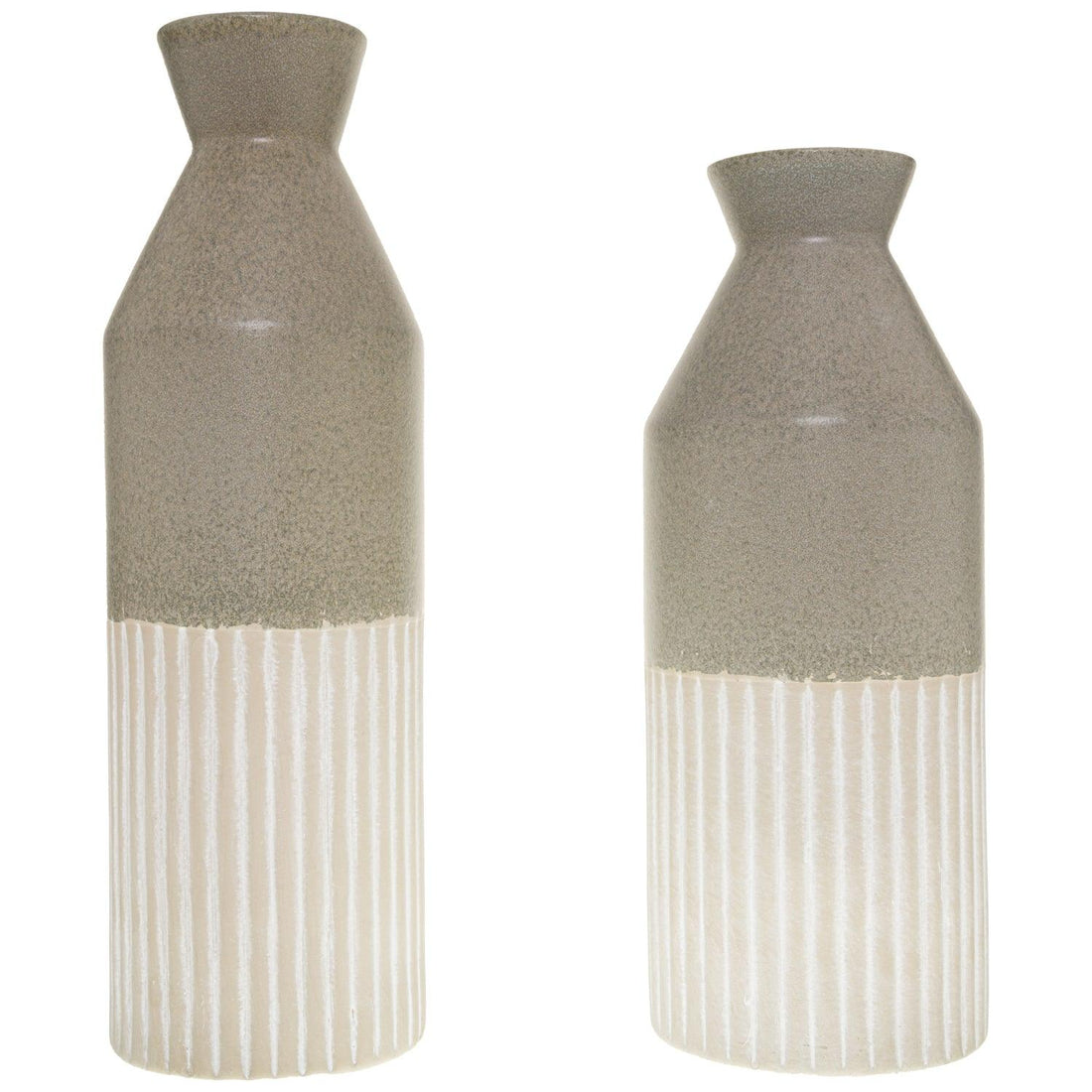 Mason Collection Grey Ceramic Ellipse Vase - £42.95 - Gifts & Accessories > Vases 