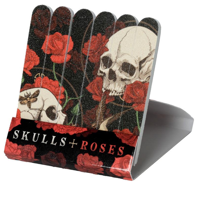 Matchbook Nail File - Skulls and Roses-