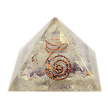 Med Orgonite Pyramid 55mm Gemchips and Copper - £39.0 - 