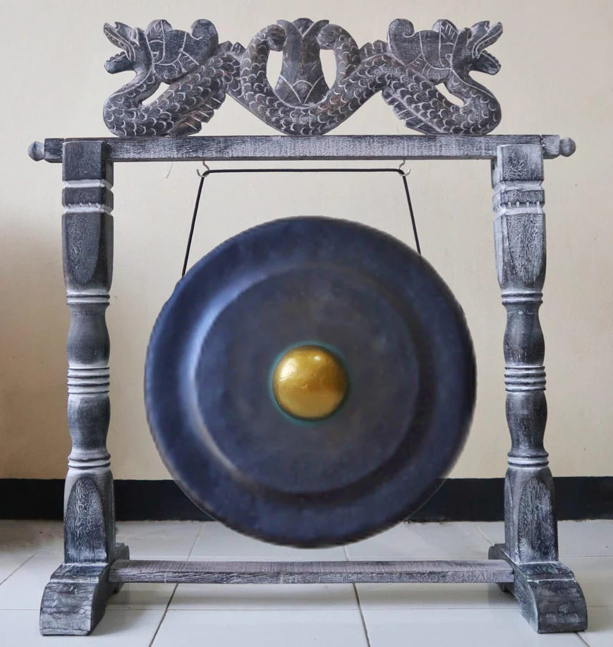 Medium Gong in Stand - 35cm - Black - £170.0 - 