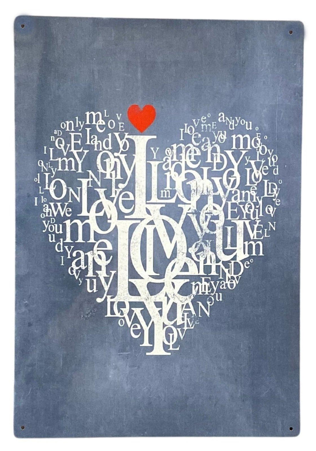 Metal Travel Wall Sign - Love Heart, Valentine - £12.99 - 