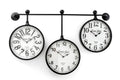 Metal Wall Clocks, Set of 3 Hanging - £155.99 - Wall Hanging Clocks 