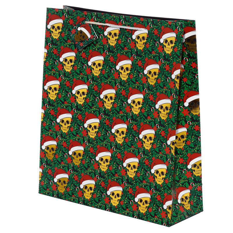 Metallic Skulls Extra Large Christmas Gift Bag-