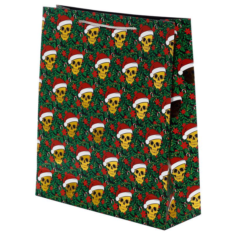 Metallic Skulls Extra Large Christmas Gift Bag-