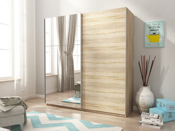 Mika 02 Sliding Door Wardrobe 200cm 200cm Sliding Door Wardrobe 