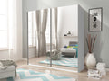 Mika 03 Sliding Door Wardrobe 150cm 150cm Sliding Door Wardrobe 