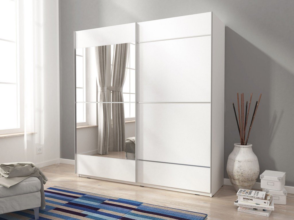 Mika 04 Sliding Door Wardrobe 200cm 200cm Sliding Door Wardrobe 