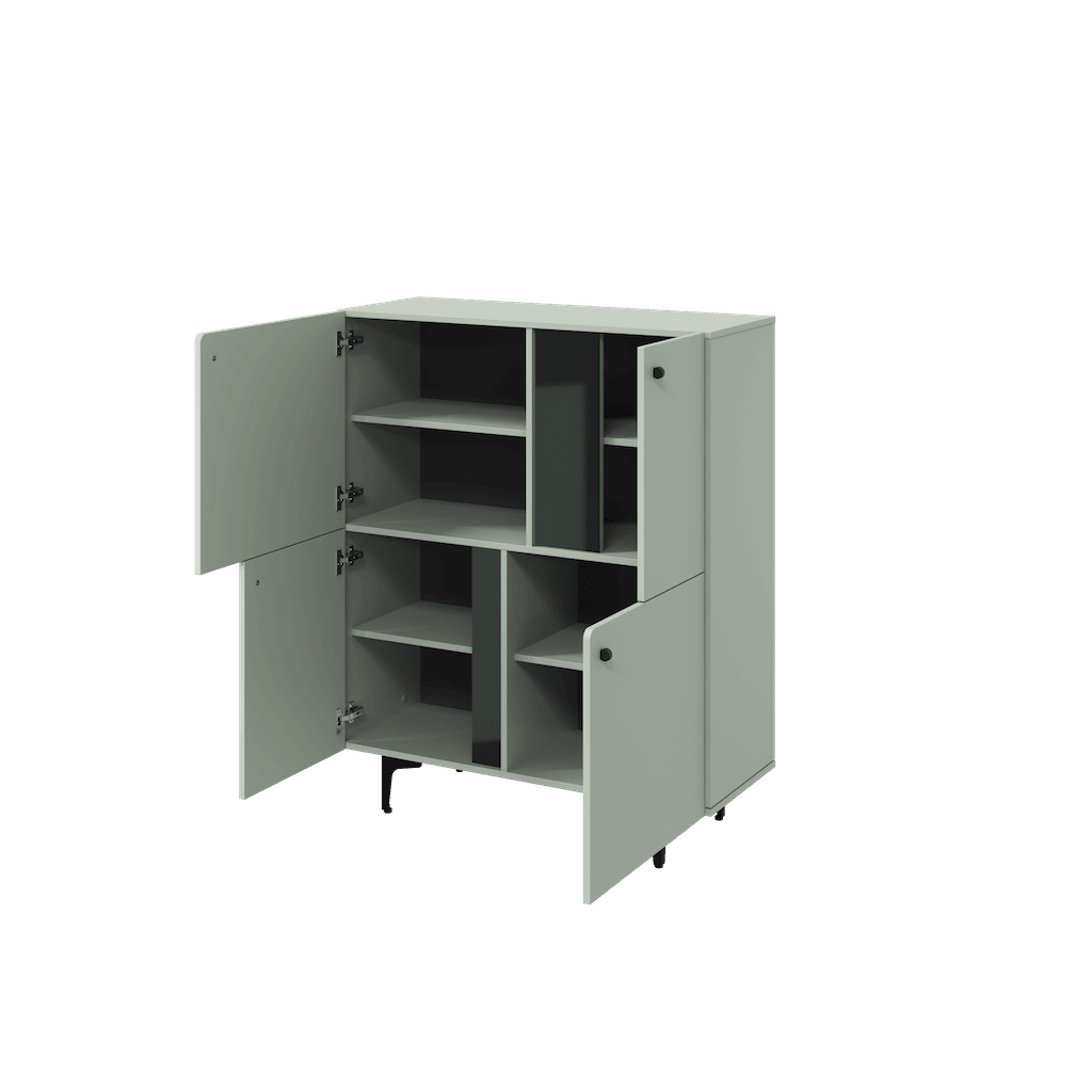 Milano Highboard Cabinet 105cm-Living Sideboard Cabinet