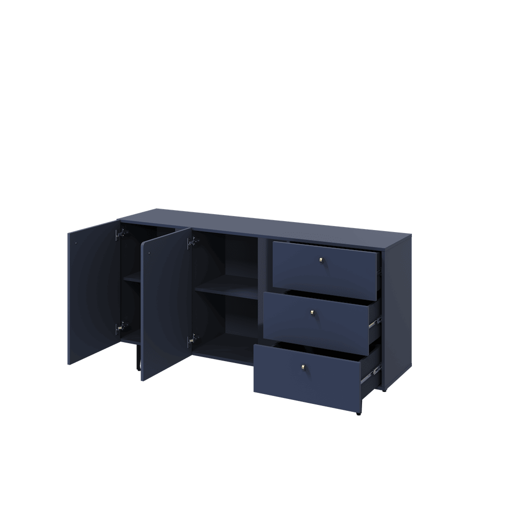 Milano Sideboard Cabinet 160cm Navy Living Sideboard Cabinet 