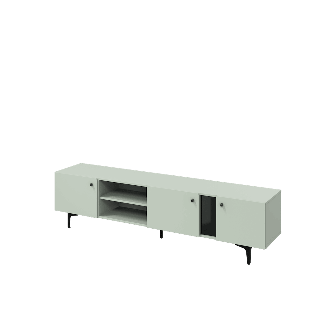 Milano TV Cabinet 200cm Sage Green Living Room TV Cabinet 