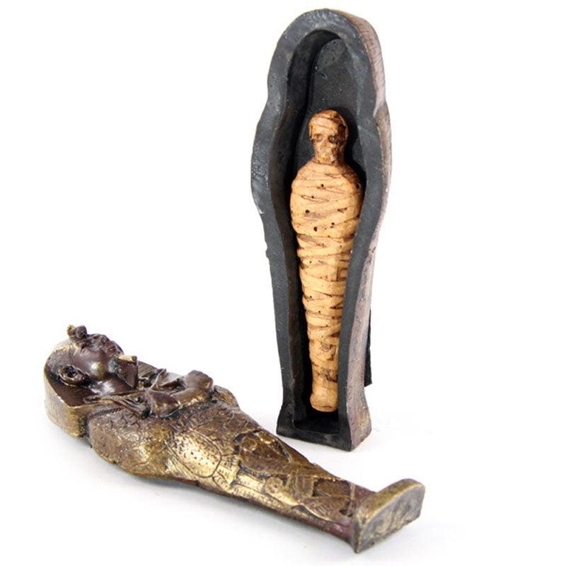 Mini Collectable Egyptian Sarcophagus with Mummy-