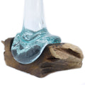 Molten Glass on Wood - Vase-