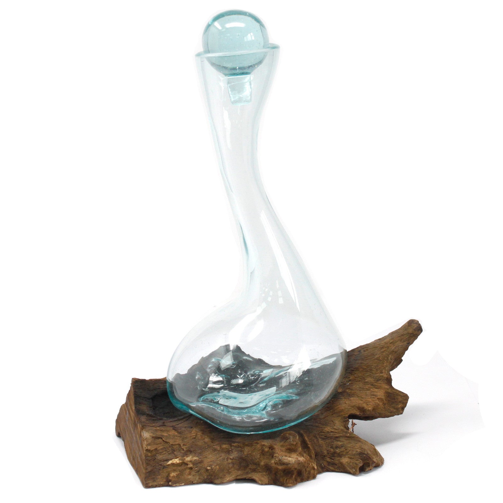 Molten Glass on Wood - Wine Decanter - £47.0 - 