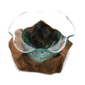 Molton Glass Fancy Sweet Bowl on Wood-