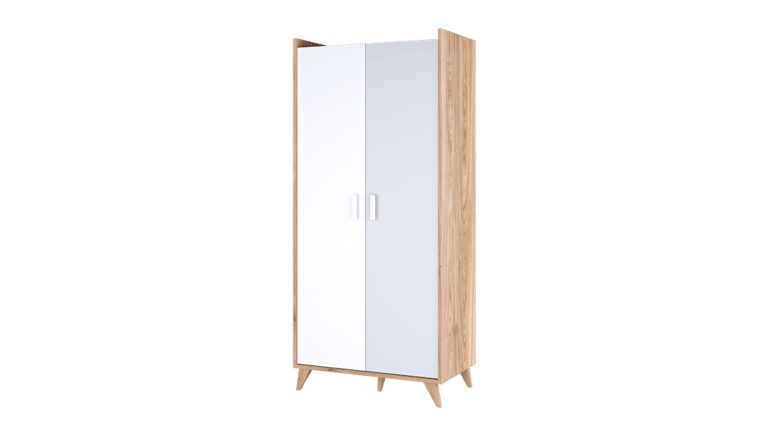 Mood MD-01 Hinged Wardrobe 85cm - £277.2 - Kids Wardrobe 