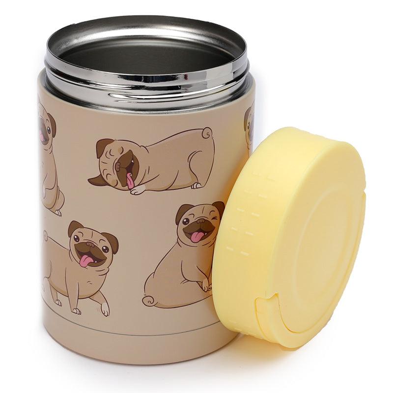 Mopps Pug Stainless Steel Insulated Food Snack/Lunch Pot 500ml-