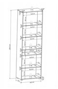 Mosaic 13 Tall Display Cabinet-Living Room Display Cabinet