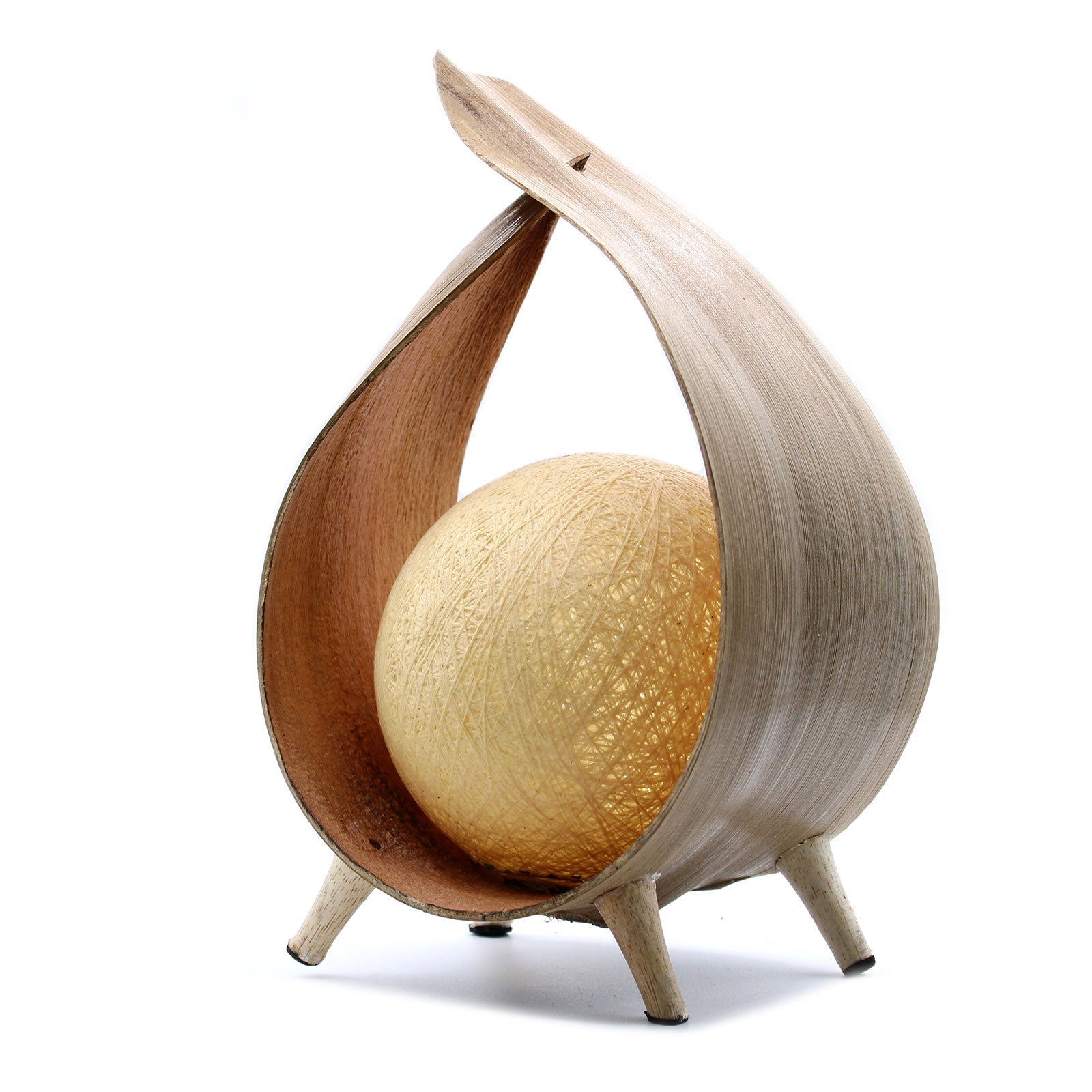 Natural Coconut Lamp - Natural Wrapover - £42.0 - 