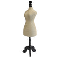 Natural Jewellery Display - Mannequin on Wooden Stand - Cream - £54.0 - 