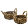 Natural Seagrass Basket - Set of 2-