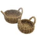 Natural Seagrass Basket - Set of 2-