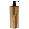 Natural Teakwood Soap Dispenser - Round-
