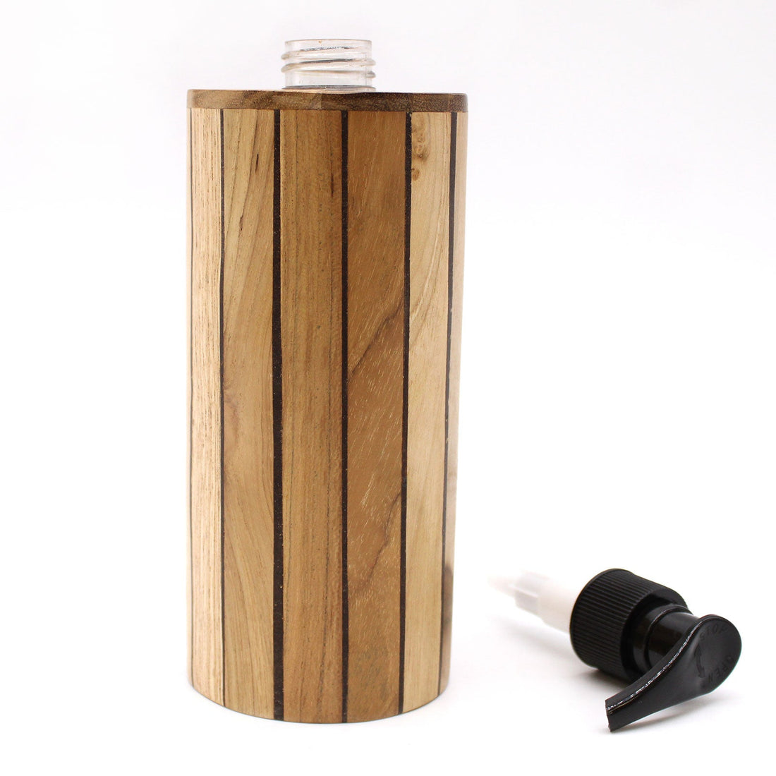 Natural Teakwood Soap Dispenser - Round - £36.0 - 