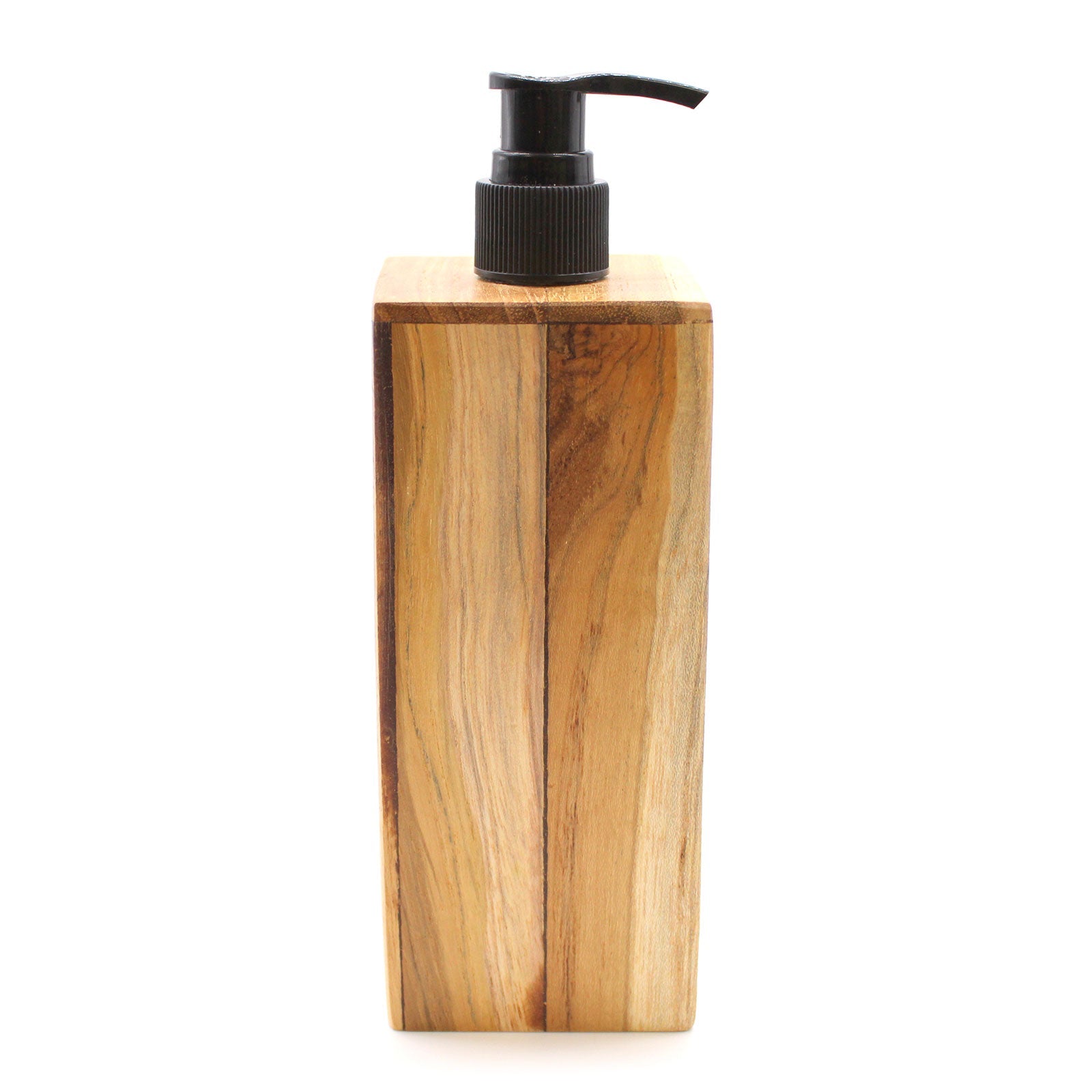 Natural Teakwood Soap Dispenser - Square-