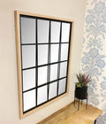 Natural Wood Effect Window Mirror 80cm - £71.99 - 