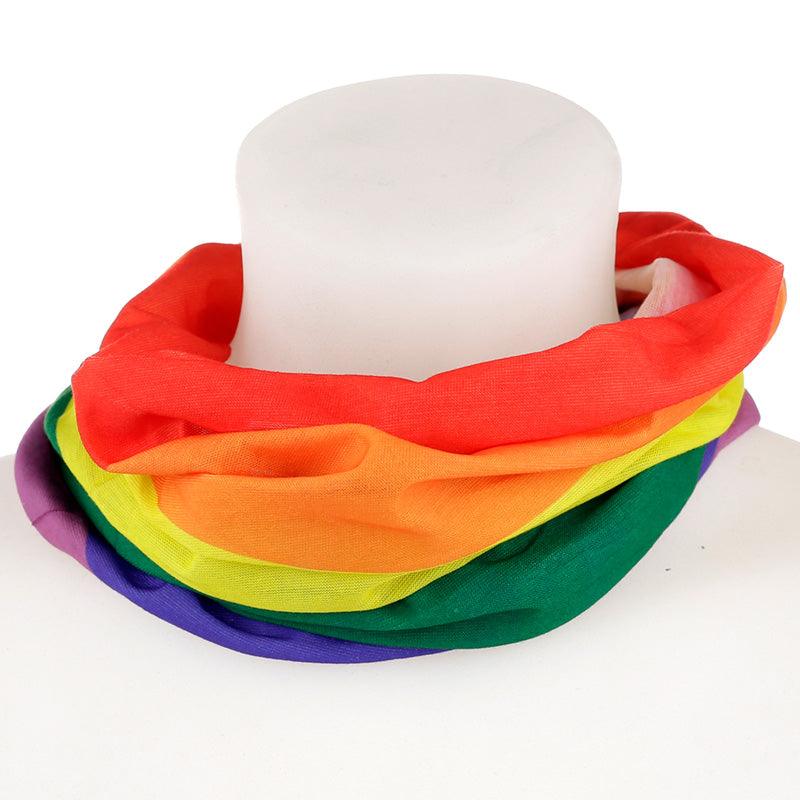 Neck Warmer Tube Scarf - Rainbow - £7.99 - 