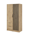 Nelly Hinged Door Wardrobe 105cm-Hinged Door Wardrobe