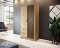 Nelly Hinged Door Wardrobe 105cm Oak Artisan Hinged Door Wardrobe 