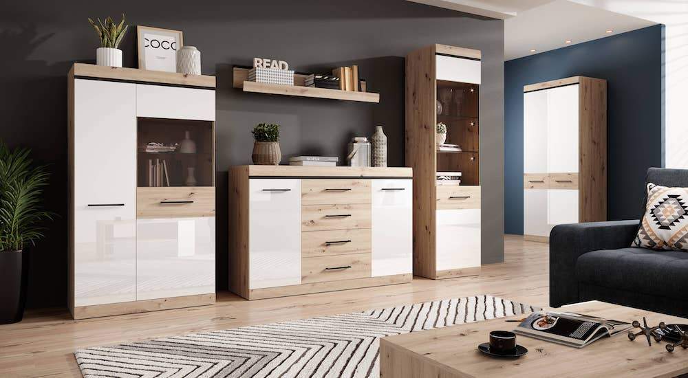 Nelly NL-06 Display Cabinet-Living Display Sideboard Cabinet