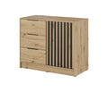 Nelly Sideboard Cabinet 105cm Oak Artisan Living Sideboard Cabinet 