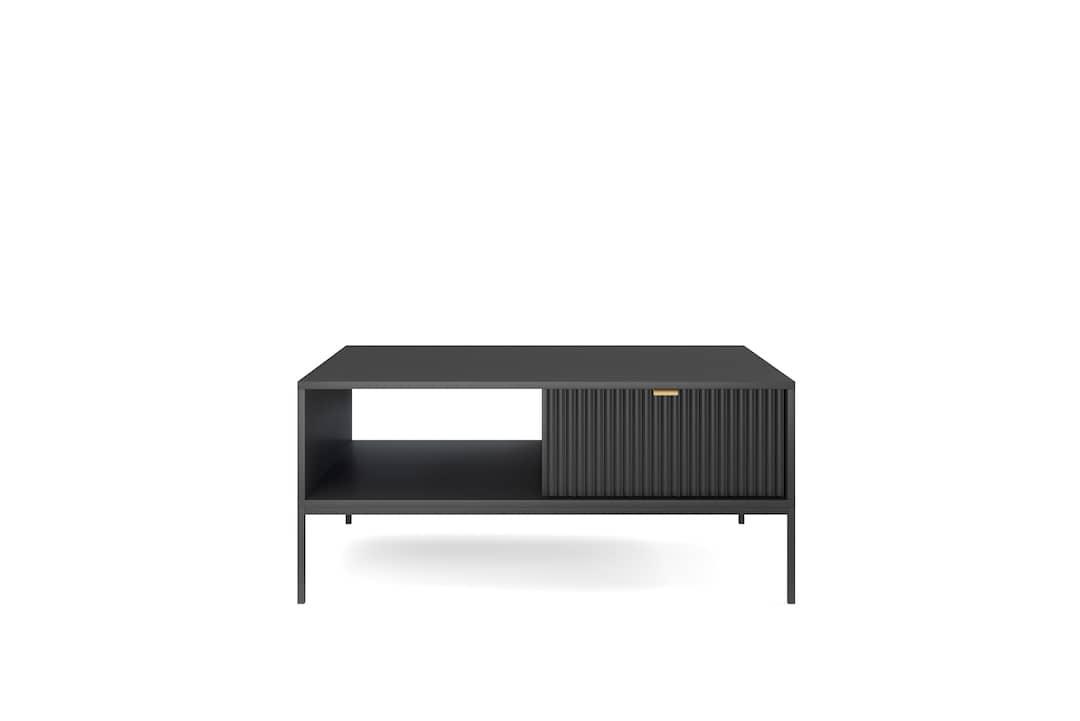 Nova Coffee Table 104cm Black Matt Living Coffee Table 