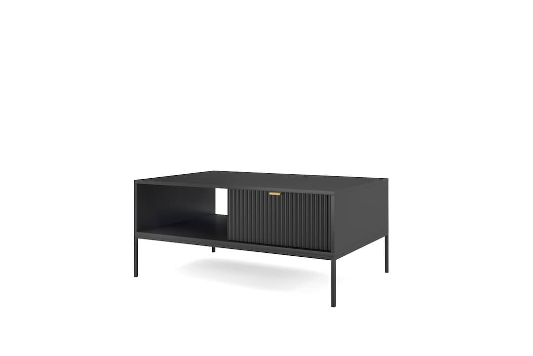 Nova Coffee Table 104cm Black Matt Living Coffee Table 