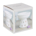 Off White Deep Bowl Oil Burner-Oil Burners