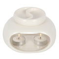 Off White Double Oil Burner - £15.99 - Oil Burners 