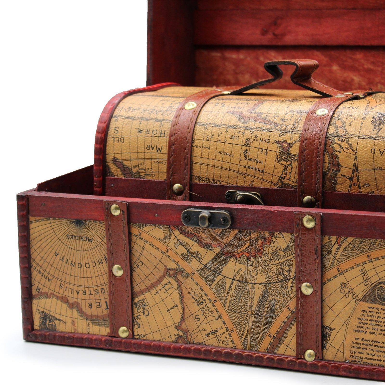 Old Map Chest - Set of 3-