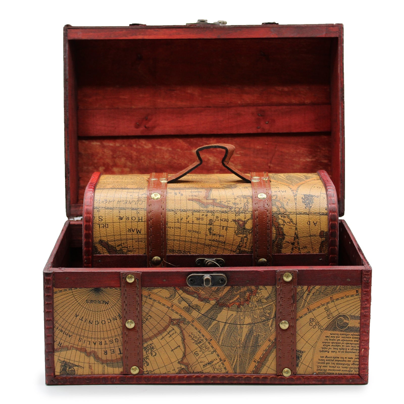 Old Map Chest - Set of 3-