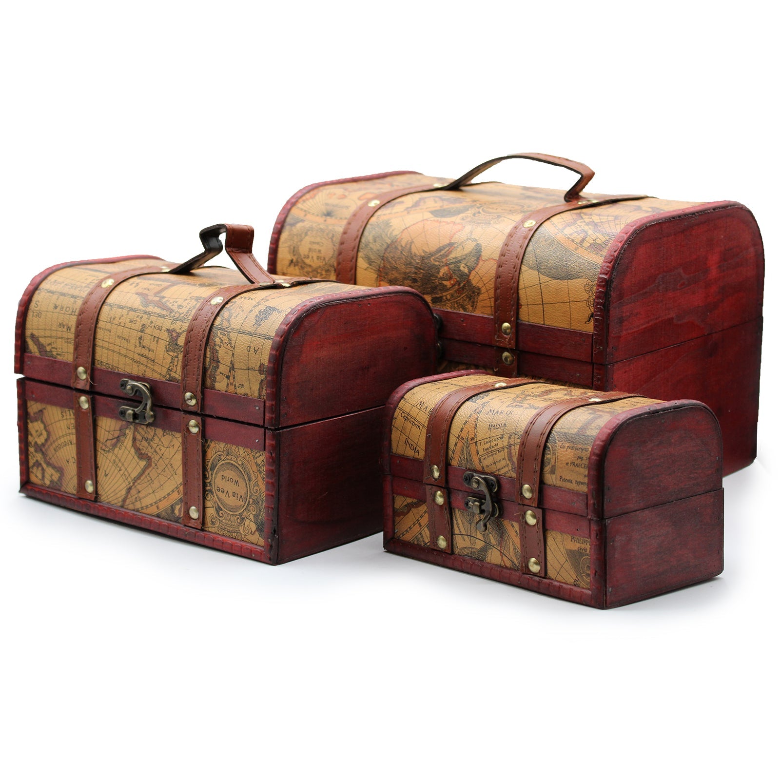 Old Map Chest - Set of 3 - £46.0 - 