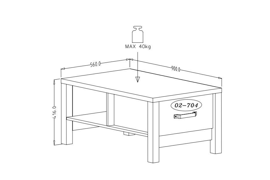 Olin 99 Coffee Table-Living Coffee Table